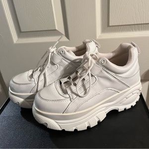 White Platform Sneakers